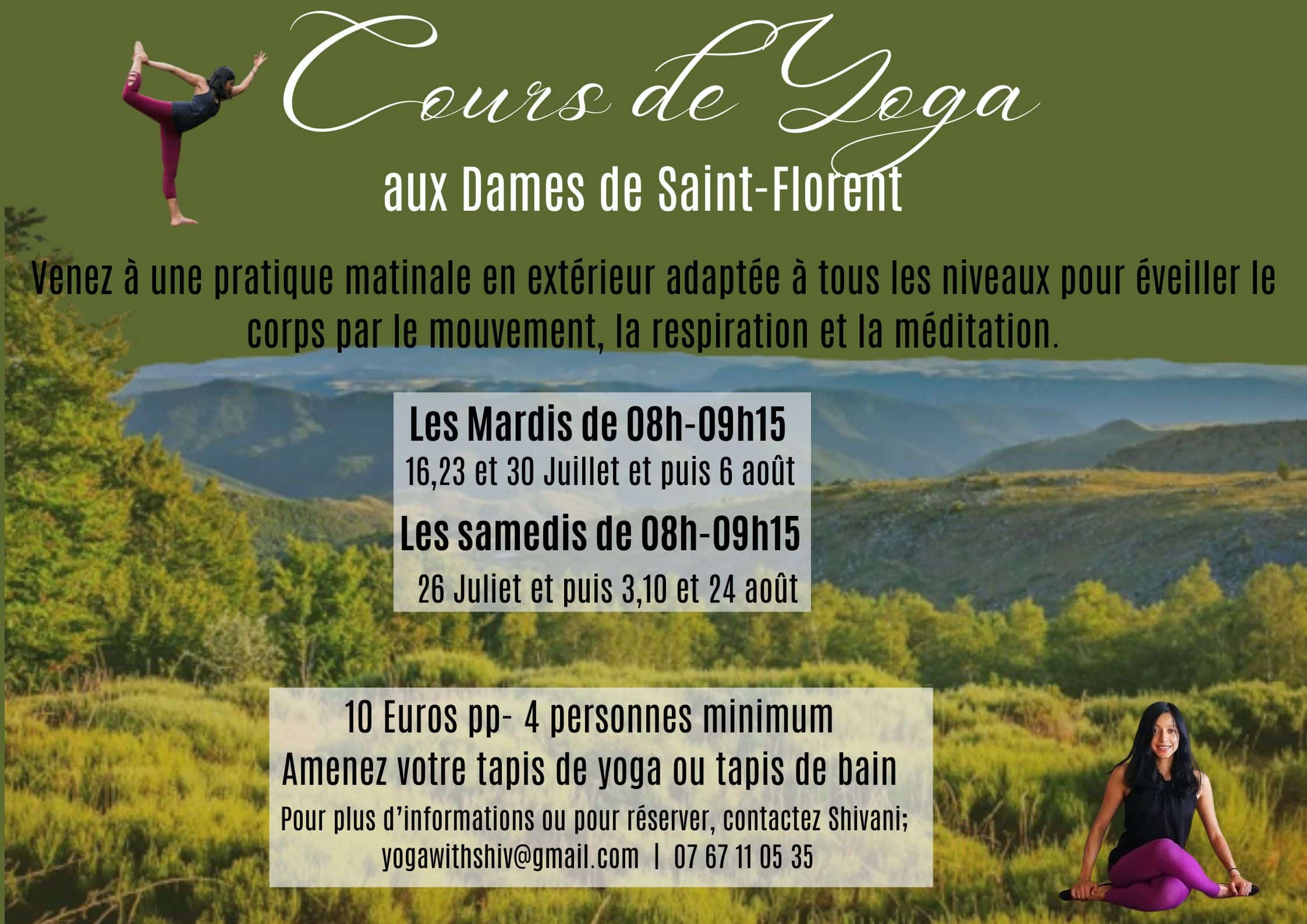 Cours de yoga Les dames de Saint Florent