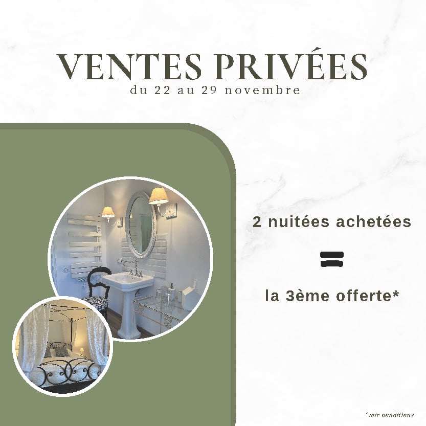 Ventes privées du 21 au 29 novembre 2024